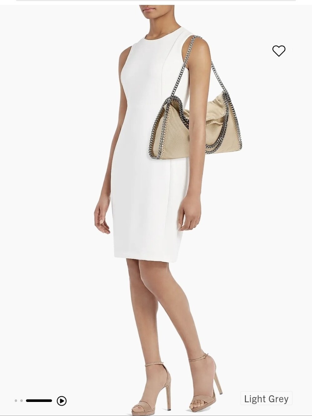 Stella McCartney Beige Three Chain Falabella Tote